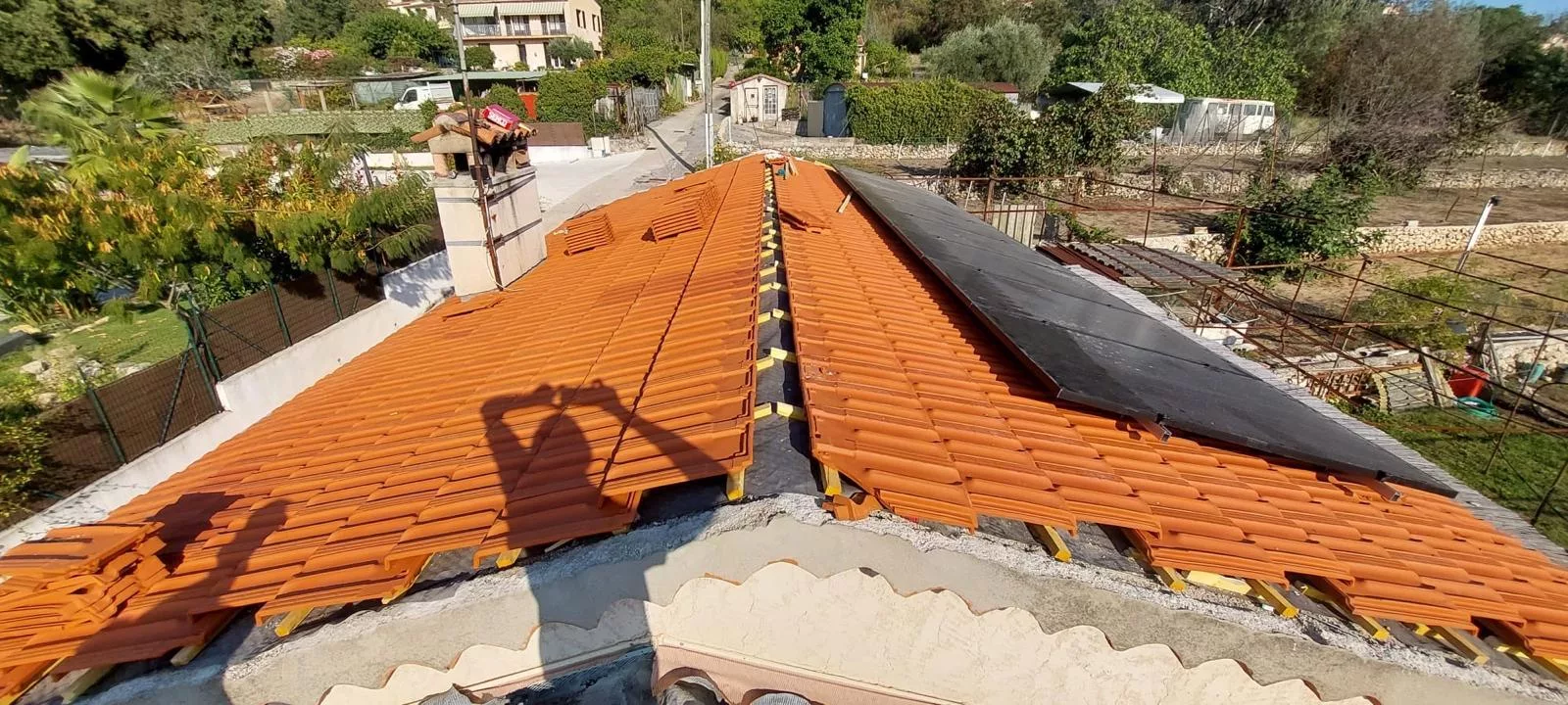 Toiture d’une maison vigneronne à Chexbres, en Lavaux